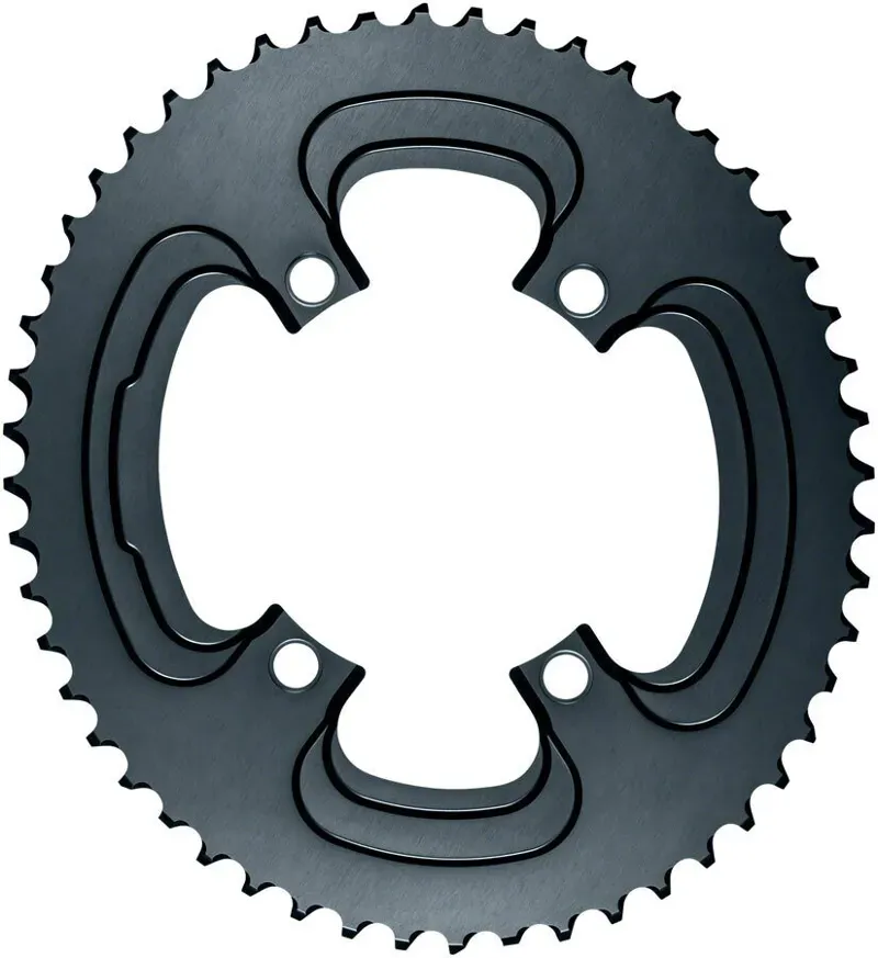 Absolute Black Silver Ser. Oval 110-bcd 50-tooth Outer C-ring in Gray