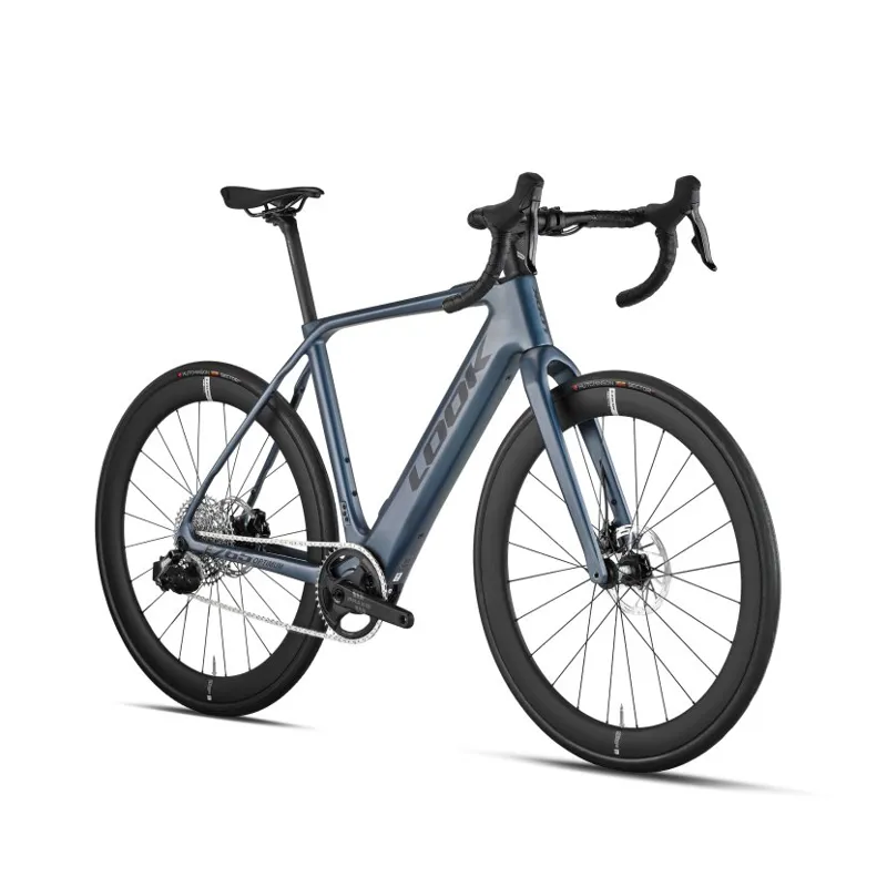 Look E-765 Optimum Rival AXS Electric Road Bike in Blue-1