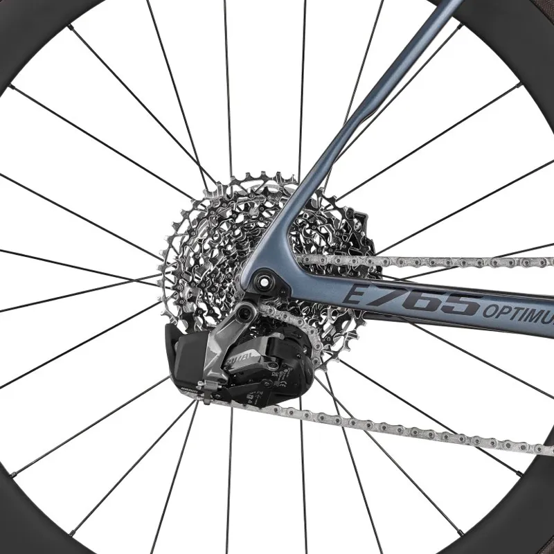 Look E-765 Optimum Rival AXS Electric Road Bike in Blue-5