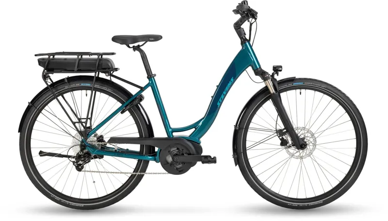 Stevens E-Molveno Forma Gen.1 Electric Bike in Blue