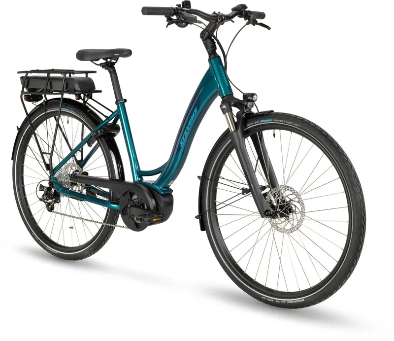 Stevens E-Molveno Forma Gen.1 Electric Bike in Blue-1