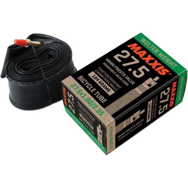 TUBEMaxxisWelterweight27.5x1. 9P48 Black 27.5 x 1.9/2.125 inches presta 48mm